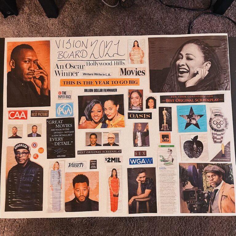 Jay Fingers Vision Board 2021